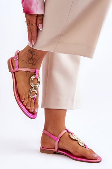 Sandales plates rose Keep Going 2