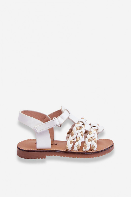 Sandales pour enfants à lanières de couleur blanche Sammy