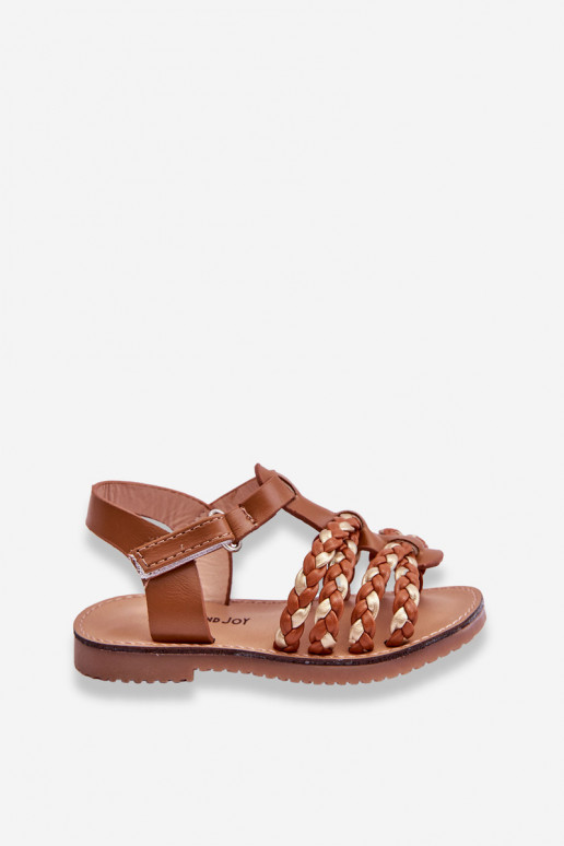 Sandales enfant à brides couleur marron Sammy