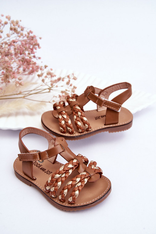 Sandales enfant à brides couleur marron Sammy