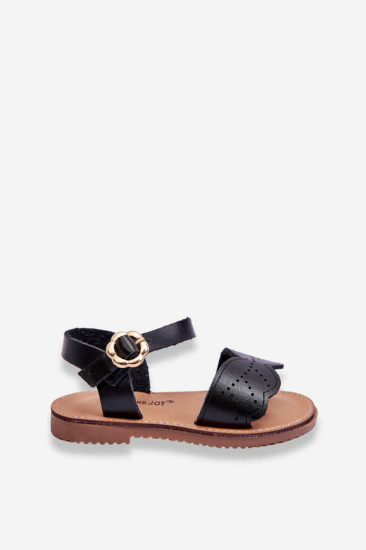 Sandales pour enfants de couleur noire Izzy