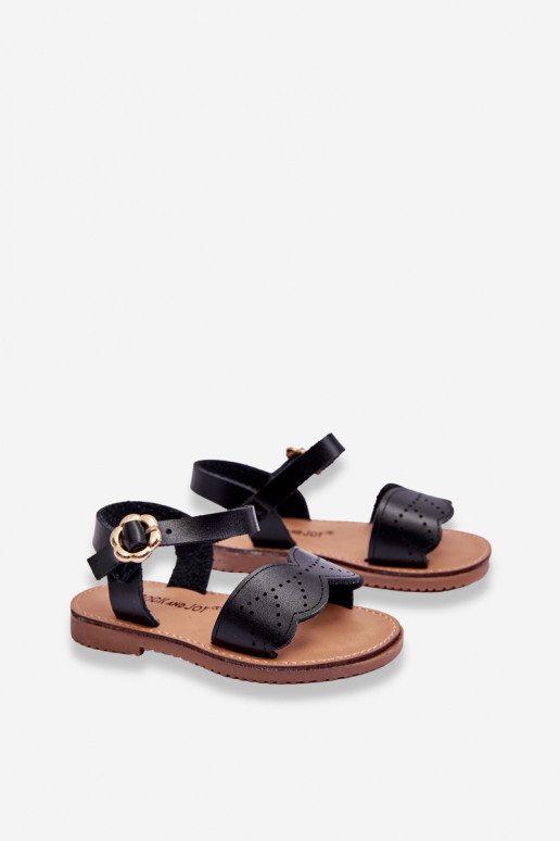 Sandales pour enfants de couleur noire Izzy