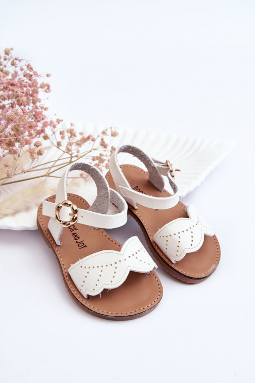 Sandales pour enfants de couleur blanche Izzy