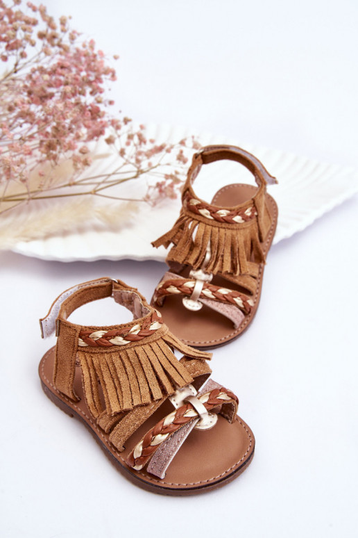 Sandales pour enfants de couleur marron Missy