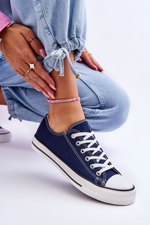 Chaussures de sport pour femmes de style classique de couleur bleu foncé Vegas Chaussures de sport pour femmes de style classique de couleur bleu foncé Vegas