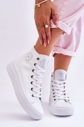 chaussures de loisirs avec semelle Big Star LL274A183 couleur blanche