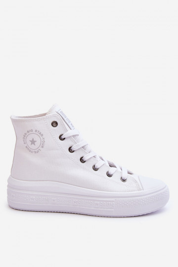 chaussures de loisirs avec semelle Big Star LL274A183 couleur blanche 2
