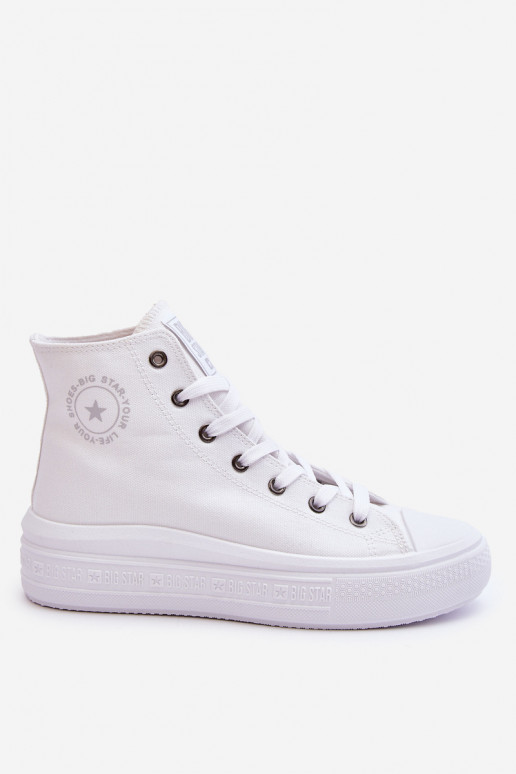 chaussures de loisirs avec semelle Big Star LL274A183 couleur blanche