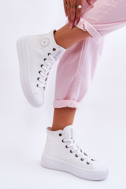 chaussures de loisirs avec semelle Big Star LL274A183 couleur blanche chaussures de loisirs avec semelle Big Star LL274A183 couleur blanche