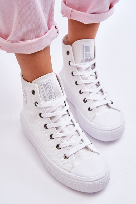 chaussures de loisirs avec semelle Big Star LL274A183 couleur blanche