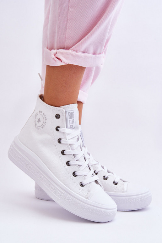 chaussures de loisirs avec semelle Big Star LL274A183 couleur blanche