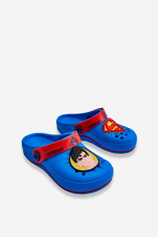 Chaussons enfant façon croco Superman Grendene Kids JJ385004 bleu