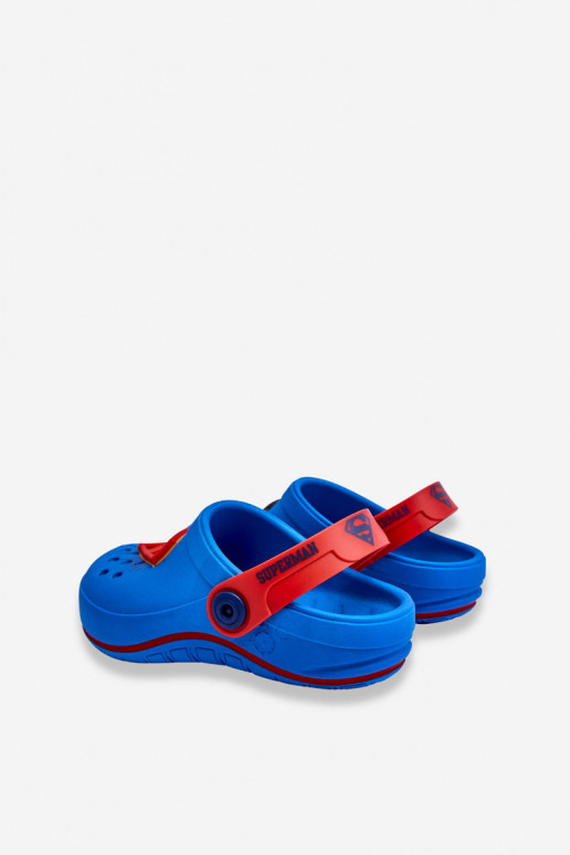 Chaussons enfant façon croco Superman Grendene Kids JJ385004 bleu