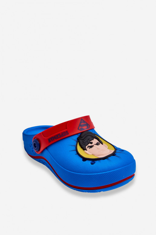 Chaussons enfant façon croco Superman Grendene Kids JJ385004 bleu Chaussons enfant façon croco Superman Grendene Kids JJ385004 bleu