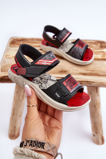 Sandales enfant Grendene Kids JJ385011 Noir et rouge