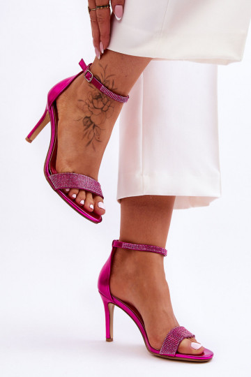 Chaussures à talon fin de couleur rose Perfecto 2