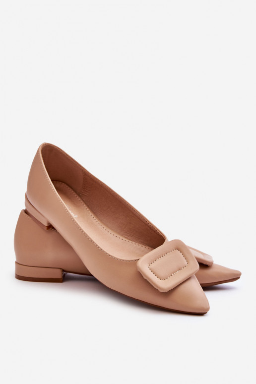 Ballerines modèle classique avec ornements beige Rivea