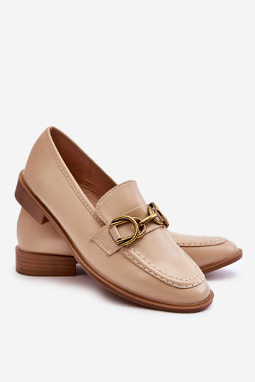 Mocassins femme modèle classique beige Lorien 2