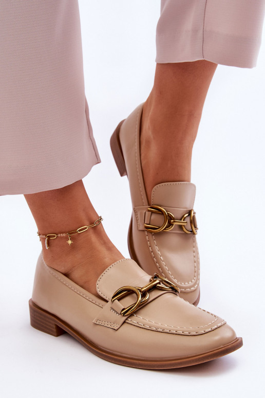 Mocassins femme modèle classique beige Lorien Mocassins femme modèle classique beige Lorien