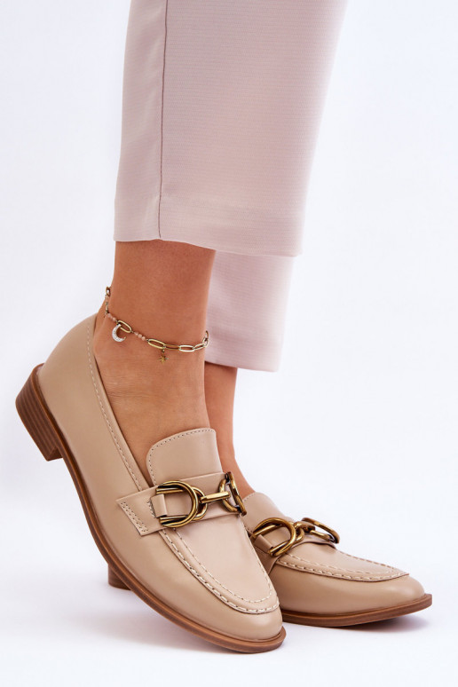 Mocassins femme modèle classique beige Lorien Mocassins femme modèle classique beige Lorien