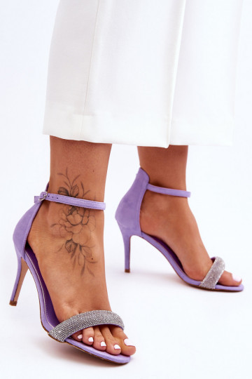 Chaussures à talons en daim Violet Moments