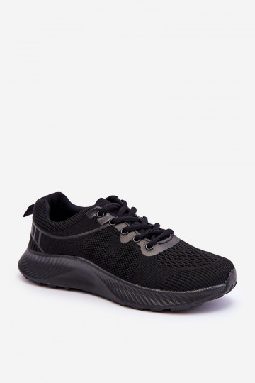 Chaussures de sport à lacets de style classique de couleur noire Darla