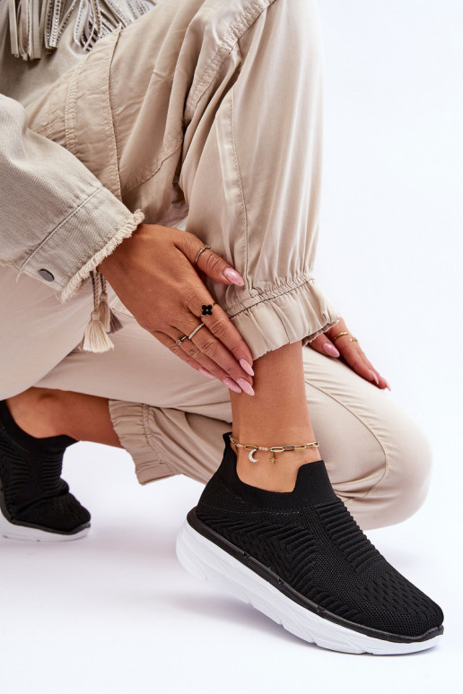 Chaussures de sport du modèle résistant de couleur noire Ferive Chaussures de sport du modèle résistant de couleur noire Ferive