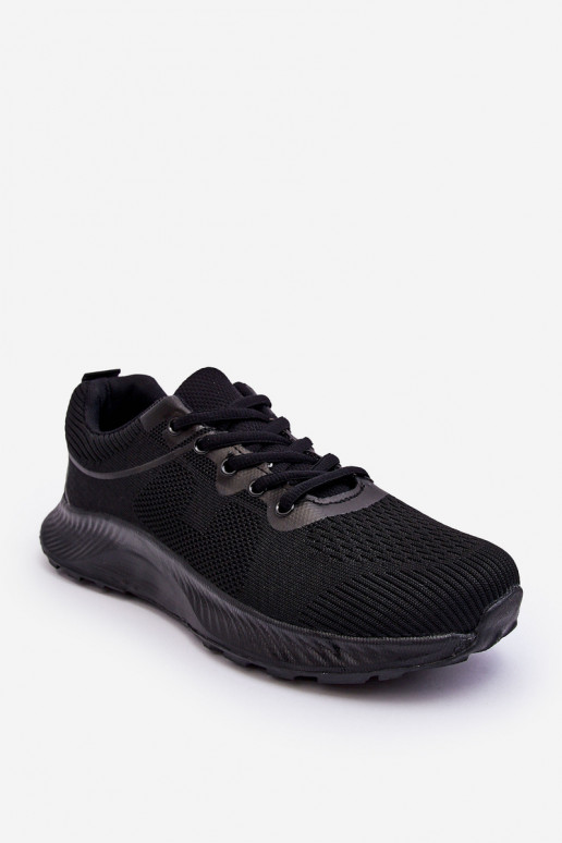 Chaussures de style sport modèle classique à lacets de couleur noire Jasper