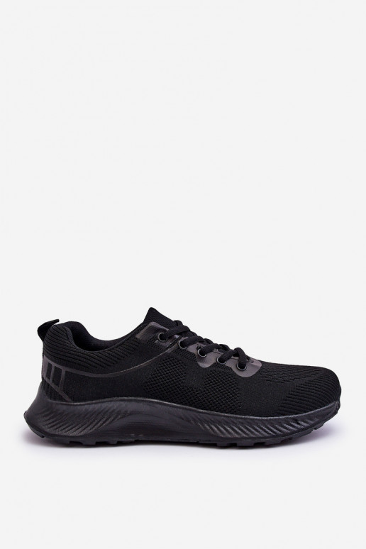 Chaussures de style sport modèle classique à lacets de couleur noire Jasper