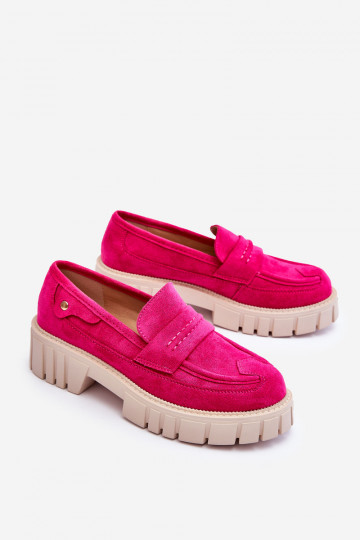 Bottines en daim pour femmes de couleur rose Fiorell