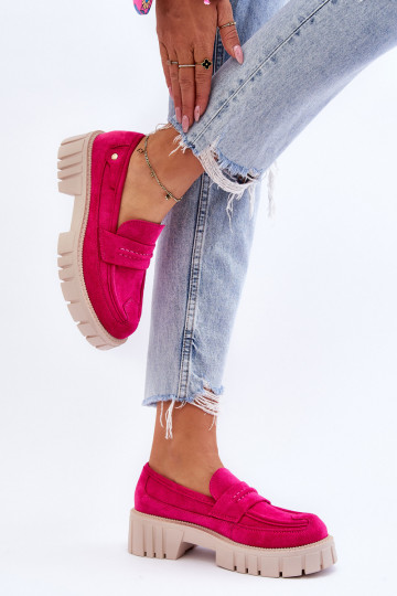 Bottines en daim pour femmes de couleur rose Fiorell 2