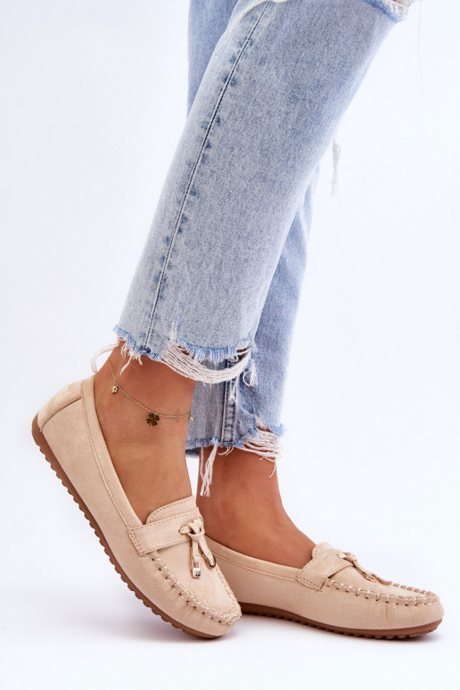 Mocassins classiques en daim beige Good Time Mocassins classiques en daim beige Good Time