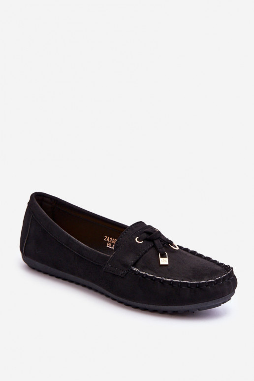 Mocassins classiques en daim noirs Good Time Mocassins classiques en daim noirs Good Time