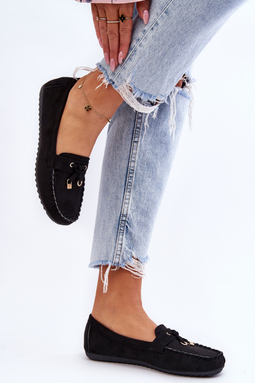 Mocassins classiques en daim noirs Good Time Mocassins classiques en daim noirs Good Time