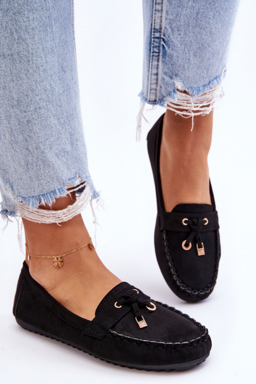 Mocassins classiques en daim noirs Good Time Mocassins classiques en daim noirs Good Time