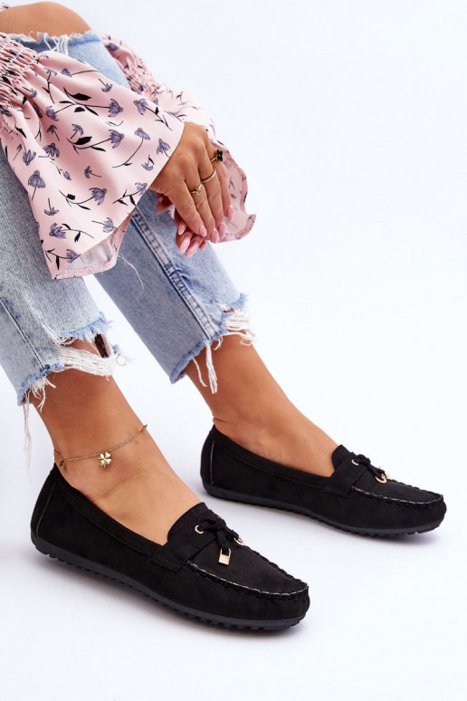 Mocassins classiques en daim noirs Good Time Mocassins classiques en daim noirs Good Time