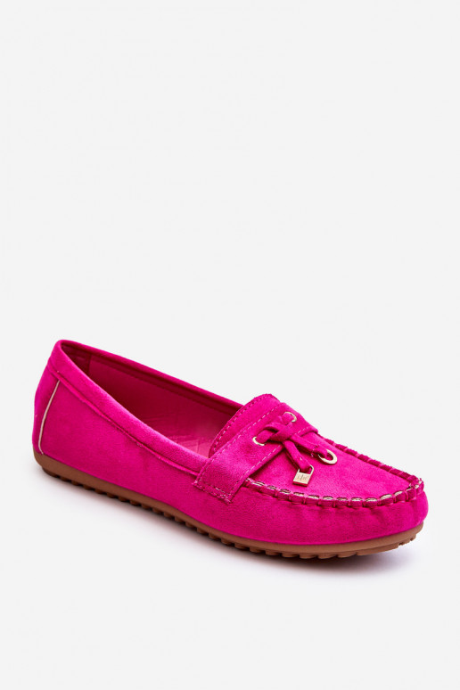 Mocassins classiques en daim rose Good Time Mocassins classiques en daim rose Good Time