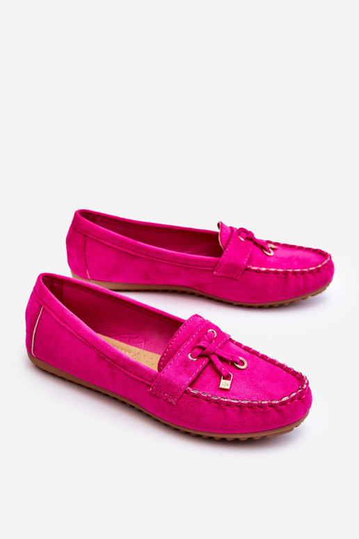 Mocassins classiques en daim rose Good Time Mocassins classiques en daim rose Good Time