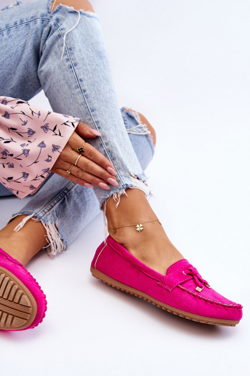 Mocassins classiques en daim rose Good Time Mocassins classiques en daim rose Good Time