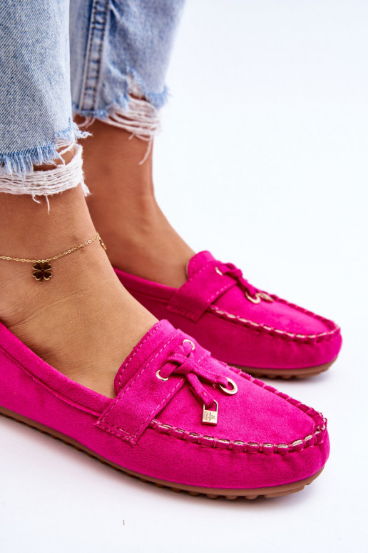 Mocassins classiques en daim rose Good Time Mocassins classiques en daim rose Good Time