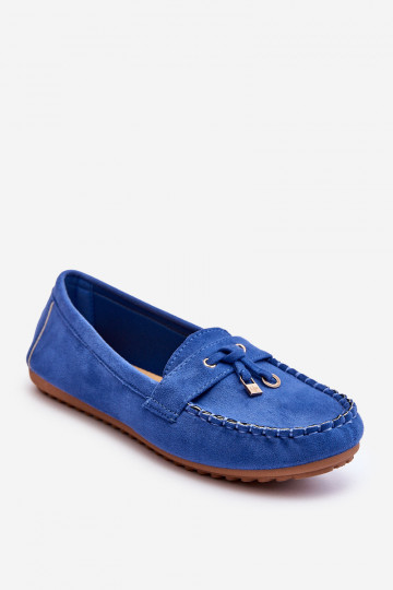 Mocassins classiques en daim bleu Good Time