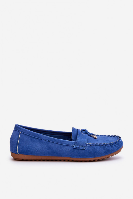 Mocassins classiques en daim bleu Good Time Mocassins classiques en daim bleu Good Time