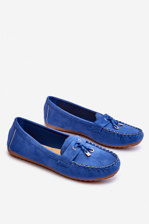 Mocassins classiques en daim bleu Good Time