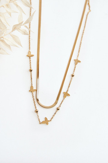 Collier de couleur or