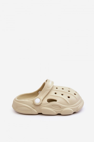 Tongs pour enfants comme Crocs beige Cloudy 2
