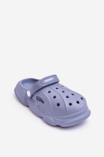 Chaussons type Crocs enfant bleu Cloudy