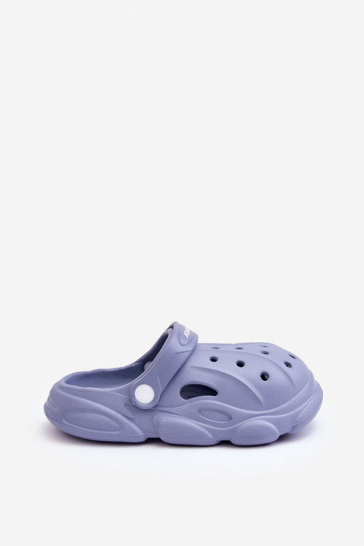 Chaussons type Crocs enfant bleu Cloudy