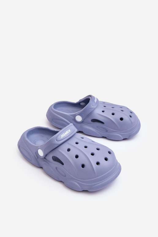 Chaussons type Crocs enfant bleu Cloudy
