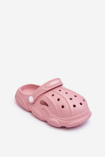 Chaussons enfant type Crocs rose Nuageux
