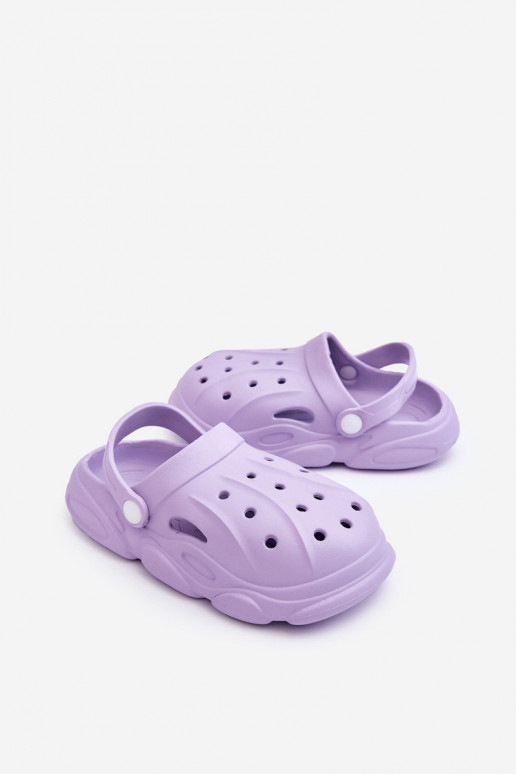 Chaussons Crocs Enfant Violet Nuageux